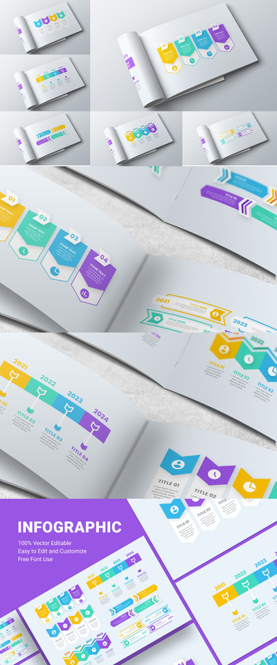 现代信息数据图表元素(AI,EPS,PDF)