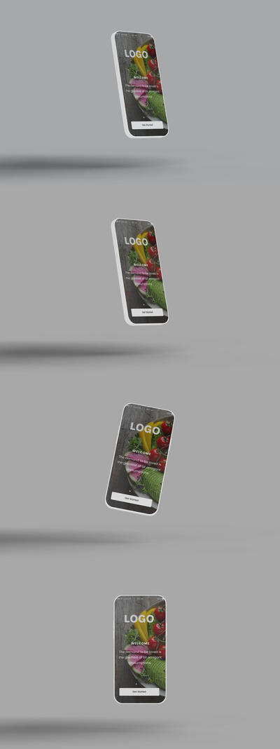 时尚高端简约手机APP UI样机展示模型mockups