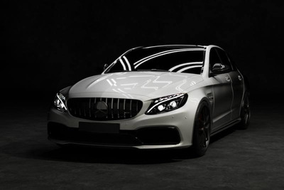 Blender版的奔驰C63 AMG轿跑小车模型下载（blend,FBX）