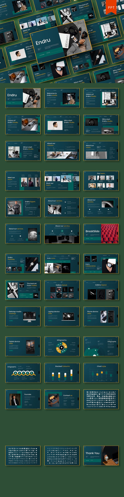 高端专业的高品质商业商务powerpoint幻灯片演示模板（pptx）