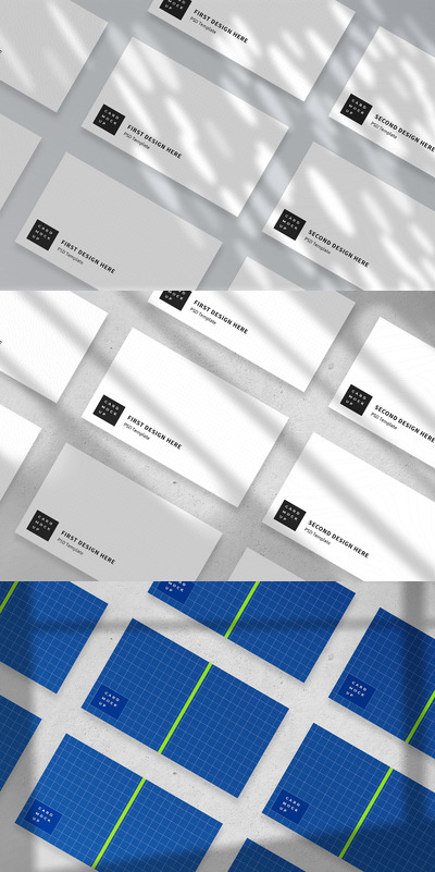 高端简洁的名片设计展示样机（PSD）