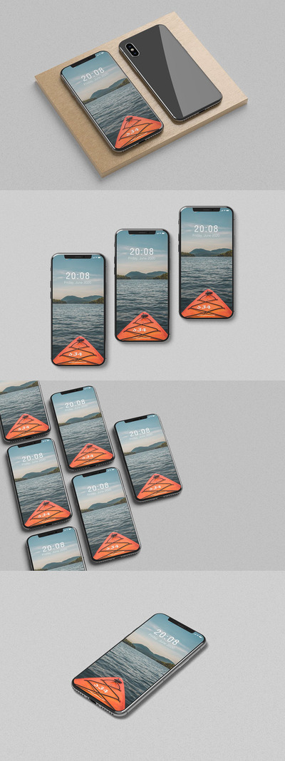 高端的iPhone X手机展示样机