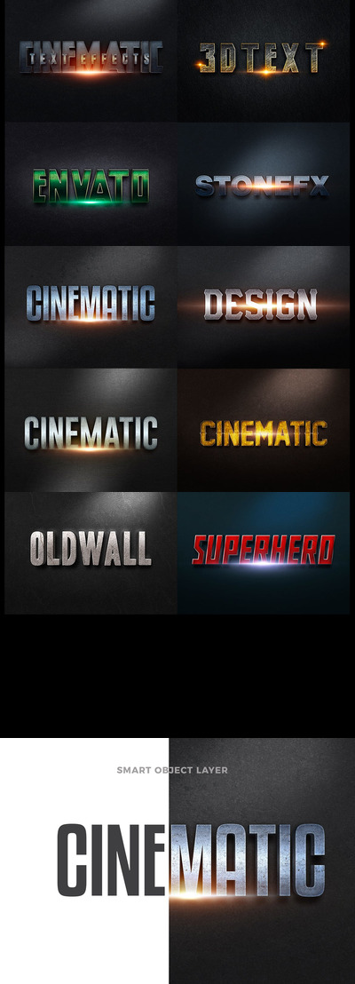 3D酷炫文本特效样式4