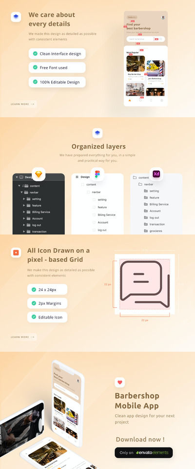 理发店理发师相关APP（FIG,SKETCH,XD）