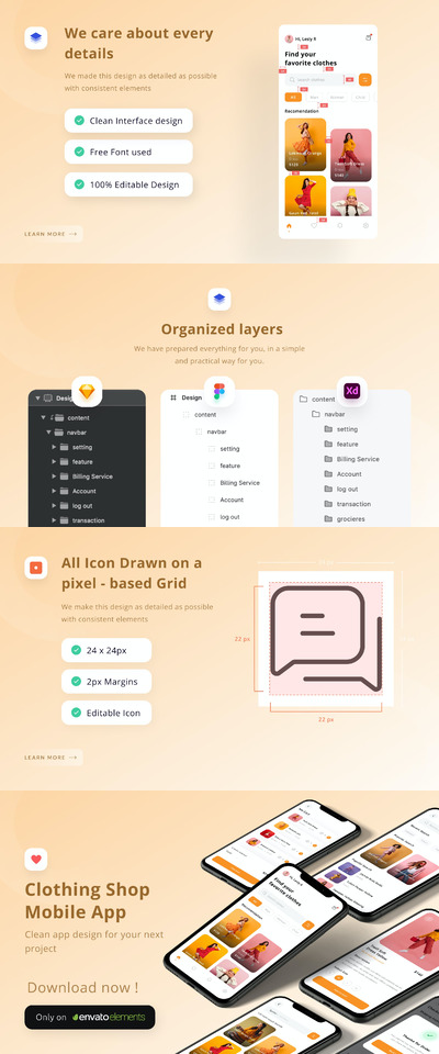 服饰电商APP（FIG,SKETCH,XD）