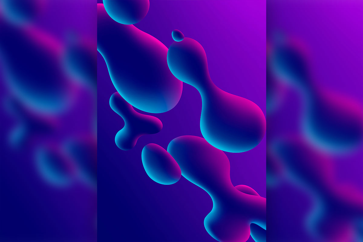 抽象流体渐变背景图形设计psd素材