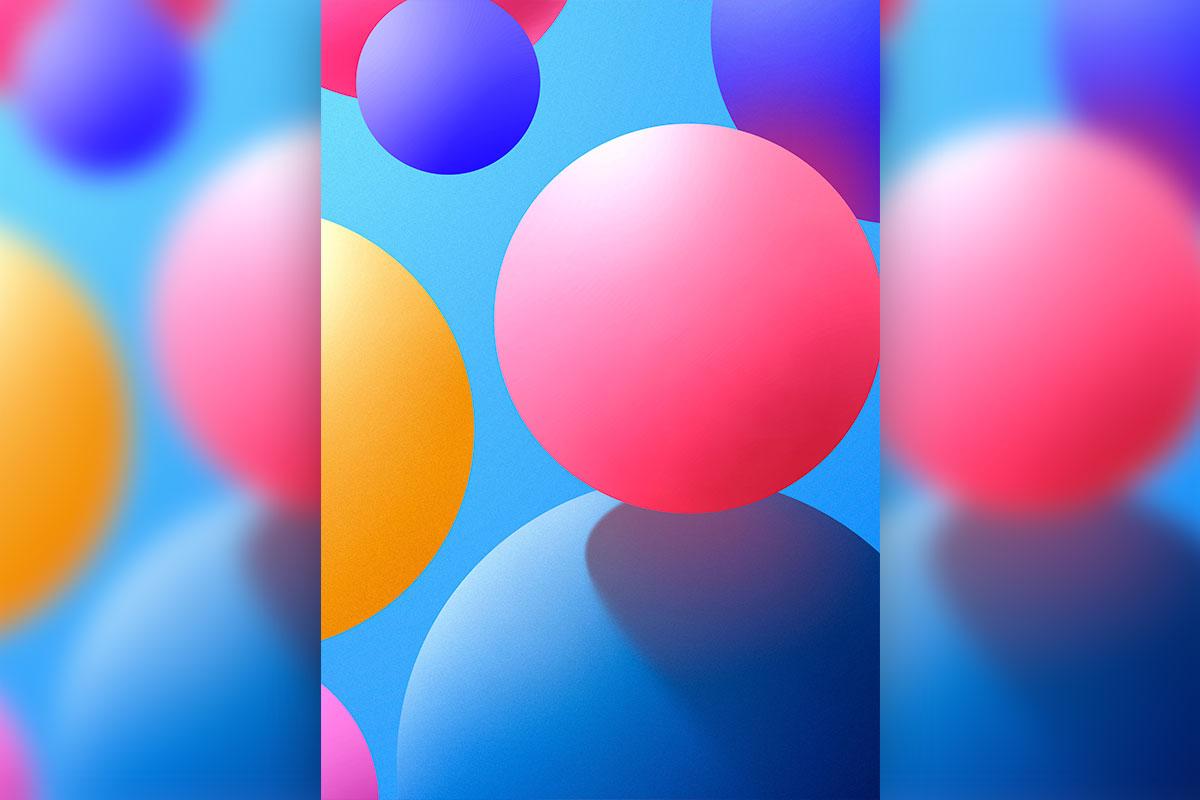 多彩球体抽象背景图形设计psd素材