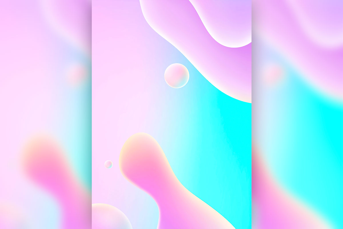 3D流体渐变抽象背景图形设计psd素材