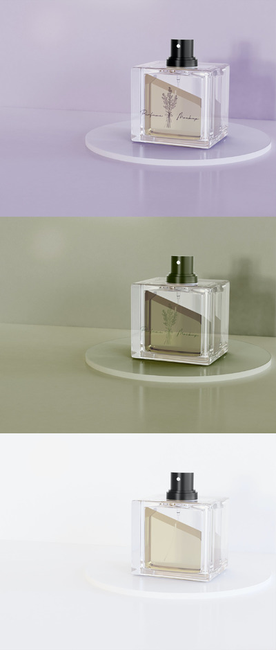 高端的香水瓶产品模型