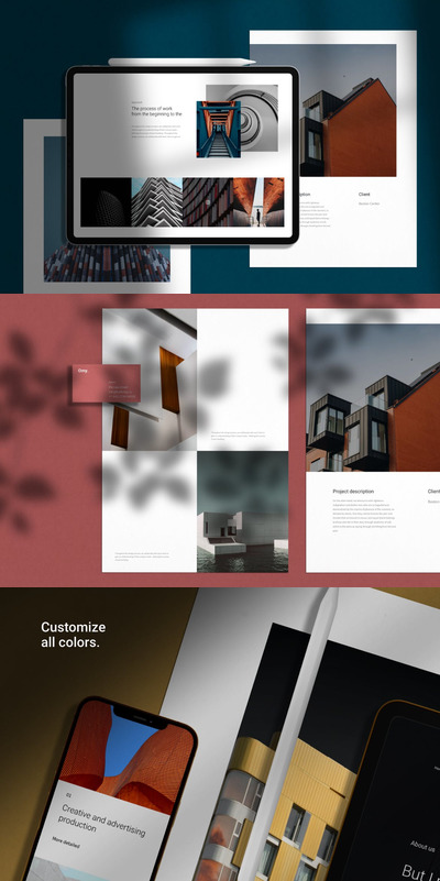 iPad和手机场景样机（PSD）