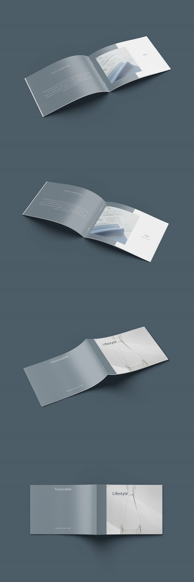 A4景观手册模型画册模板（PSD）