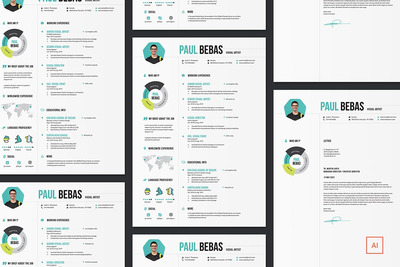 清新简历模板（AI,EPS）