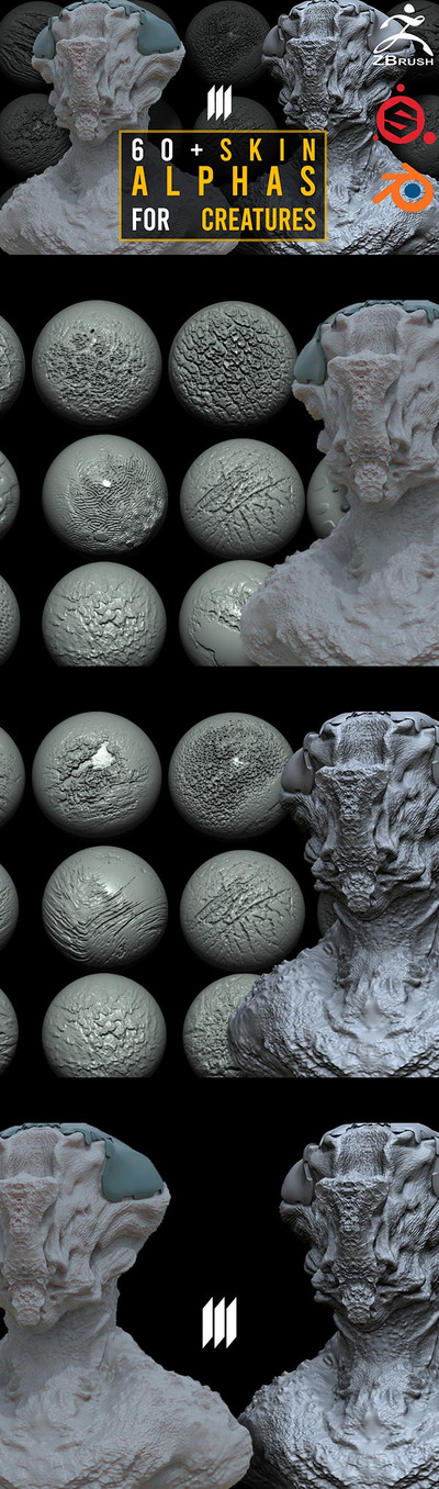 60种个性的皮肤通道文件下载（PSD）