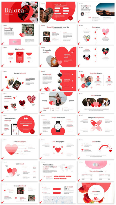 浪漫风格的PPT模板下载（PPTX）