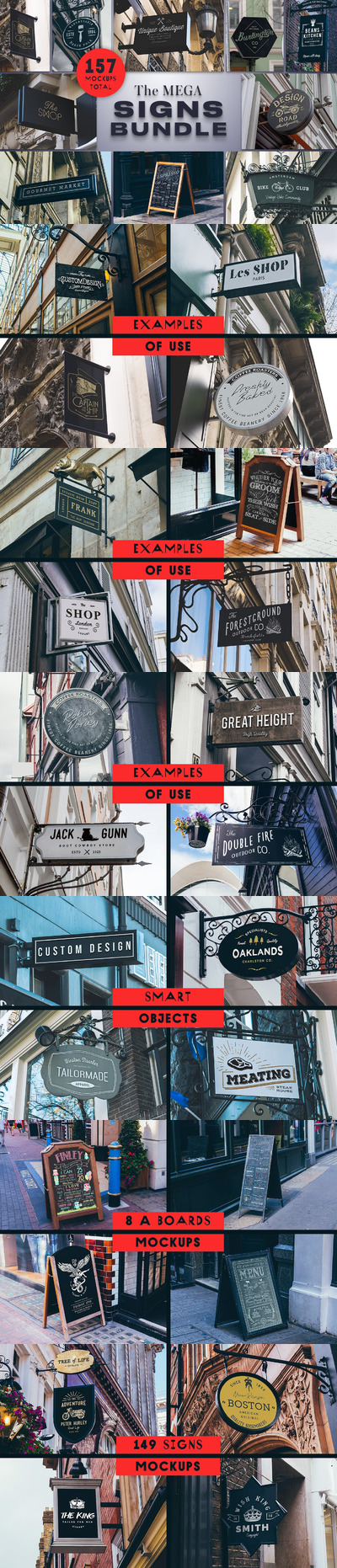 店铺招牌Logo展示巨无霸样机套装[2.28GB,PSD]