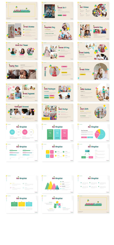 精美可爱的演示模板