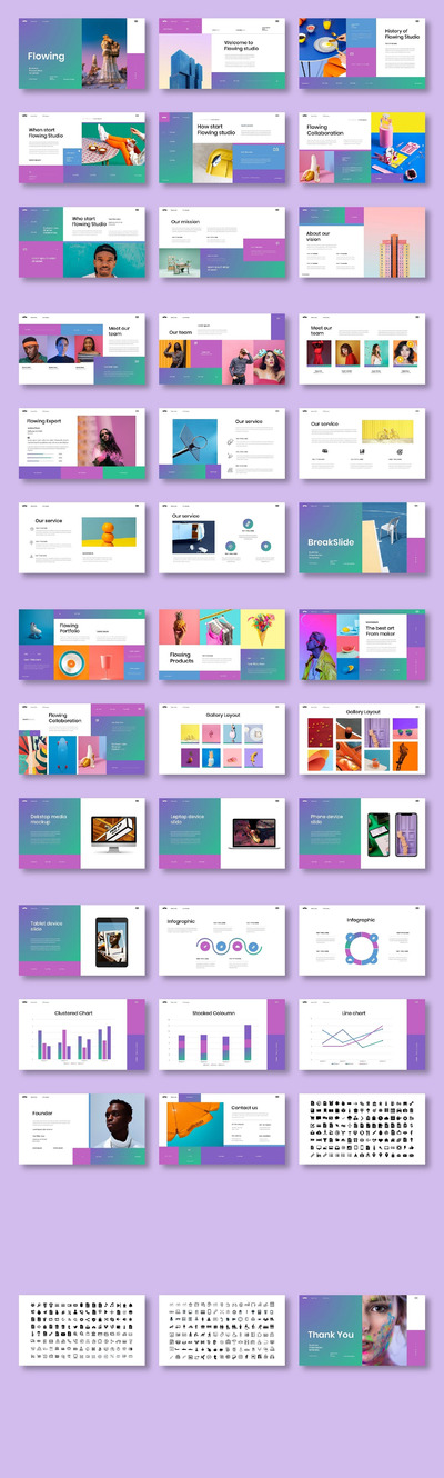 时尚简约商业网站模板