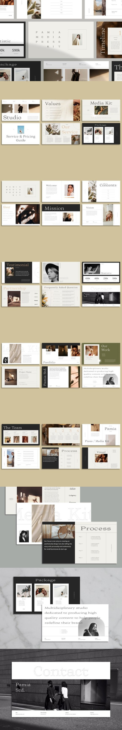 时尚服装品牌推广演示keynote模板