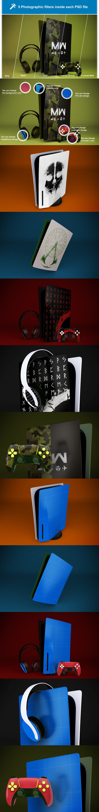 PS5数码配件展示模型