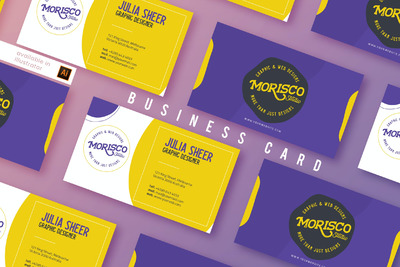 时尚多彩的名片设计模板下载