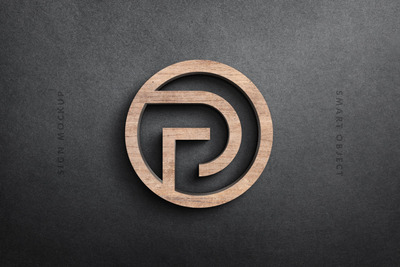 3D木质logo特效模型