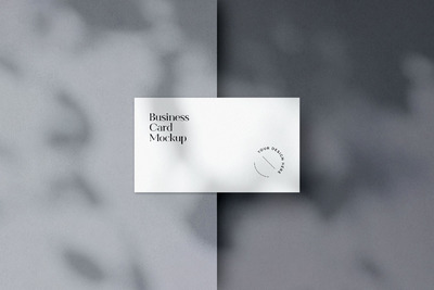 阴影覆盖的名片模型