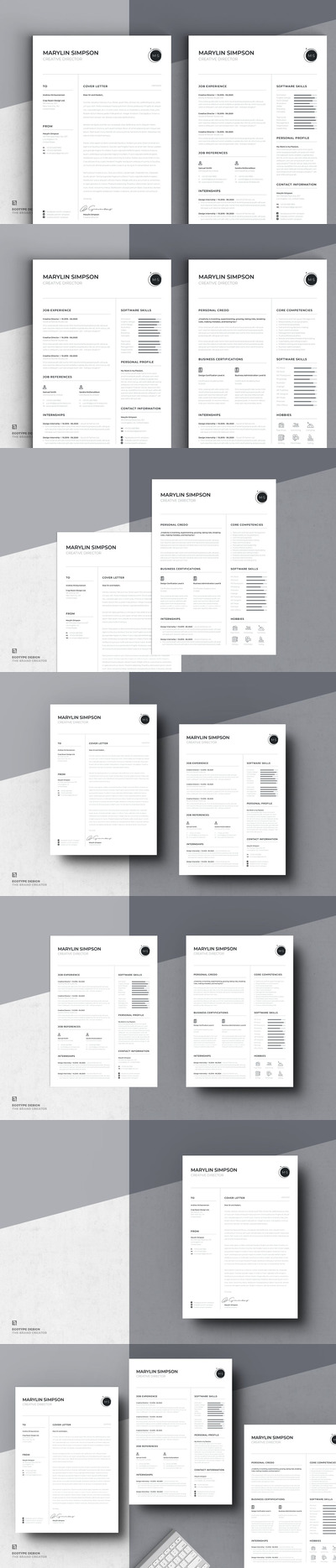 简约高端的简历模板