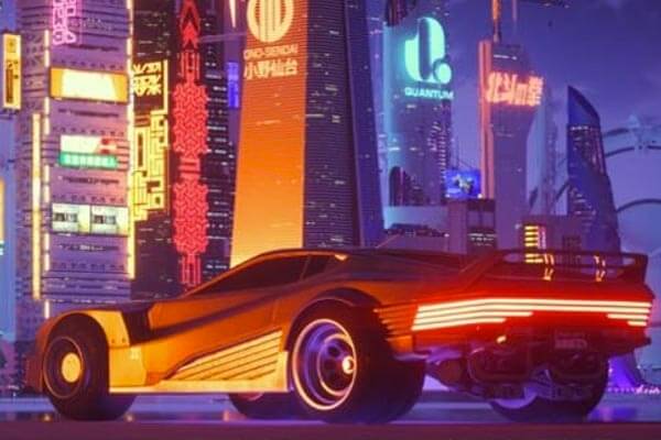 C4D+OC打造的赛博朋克城市夜景场景工程文件下载（C4D）