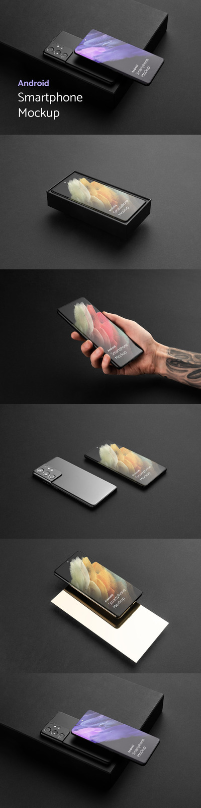 高端时尚高品质的安卓手机APP UI样机展示模型mockups