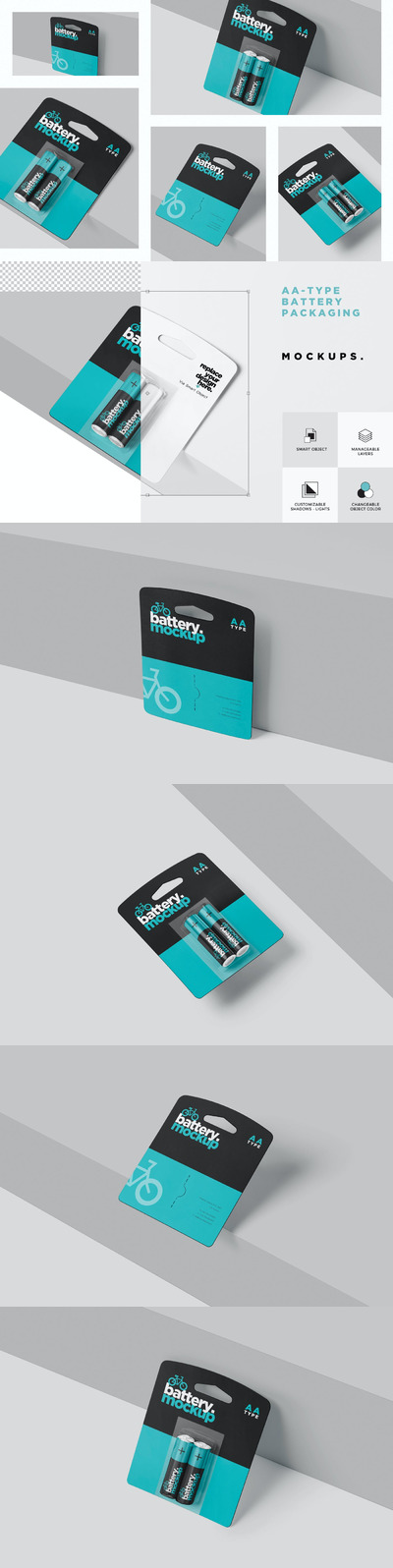 AA 电池包装样机 (PSD)