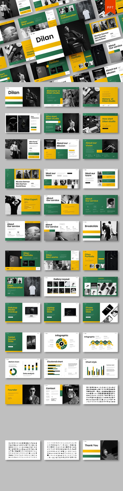 高端时尚专业的波斯顿凯尔特人配色商业商务powerpoint幻灯片演示模板（pptx）