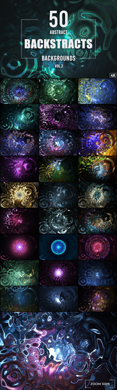 50个时尚高端抽象液体背景底纹纹理集合