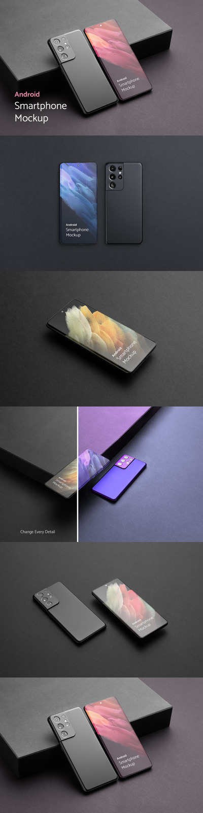 时尚高端Galaxy s21 Ultra手机APP UI样机展示模型mockups