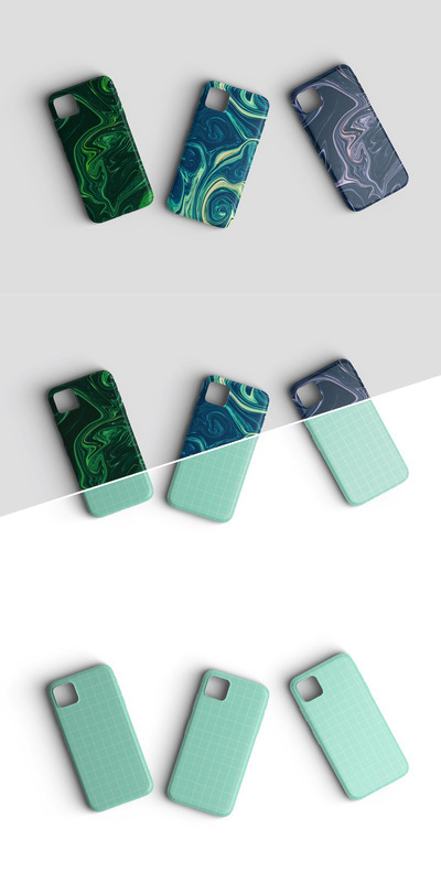 手机外壳设计样机 (PSD)