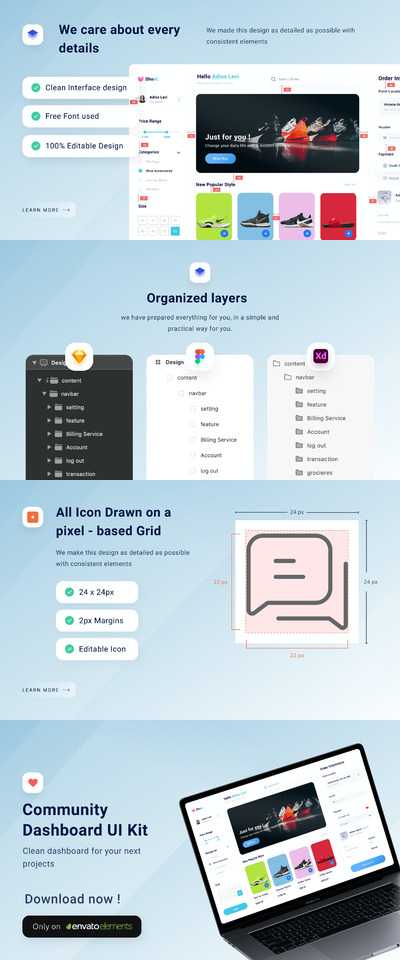 产品管理后台网站UI (FIG,SKETCH,XD)