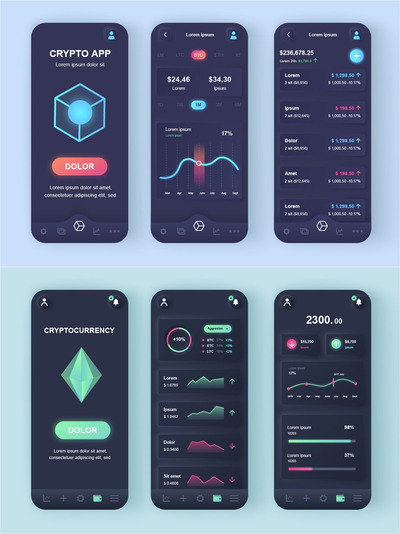 数据区块链手机APP工具包(AI,EPS,JPG,PNG,PDF,SVG)