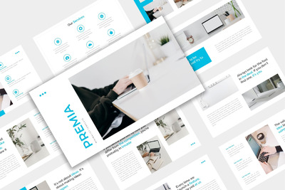 极简主义商业PPT模板 (PPT,PPTX)