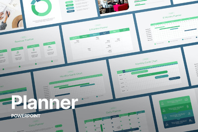 工作汇报与计划PPT模板 (PPTX)