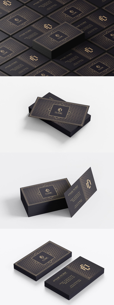 时尚高端专业奢华名片设计模板vol.7