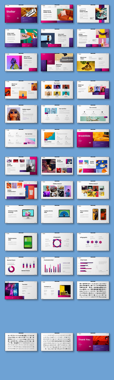 时尚的PPT模板 (PPTX)