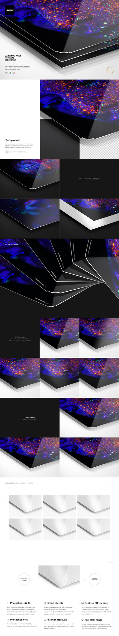 金属铝板打印特写样机集[1.07GB,PSD]