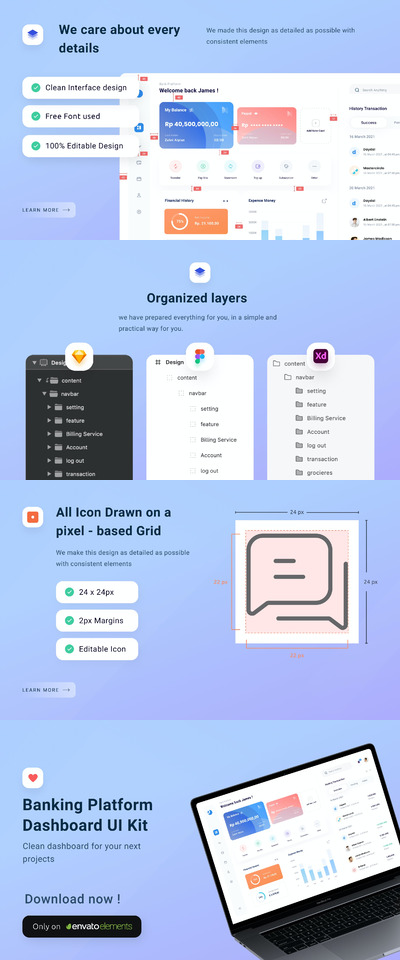 银行平台后台网站UI (FIG,SKETCH,XD)