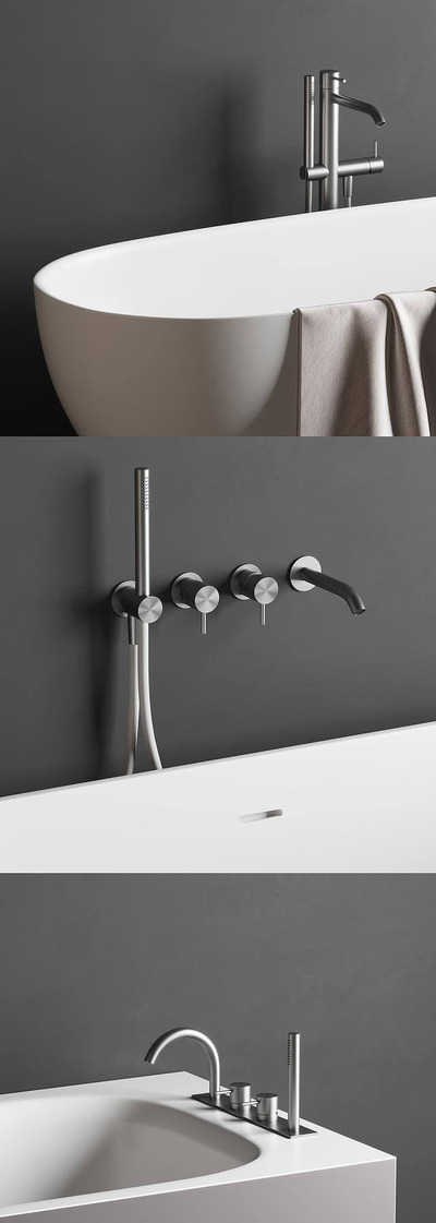 简约有设计感的浴缸3D模型下载（OBJ,FBX,MAX）