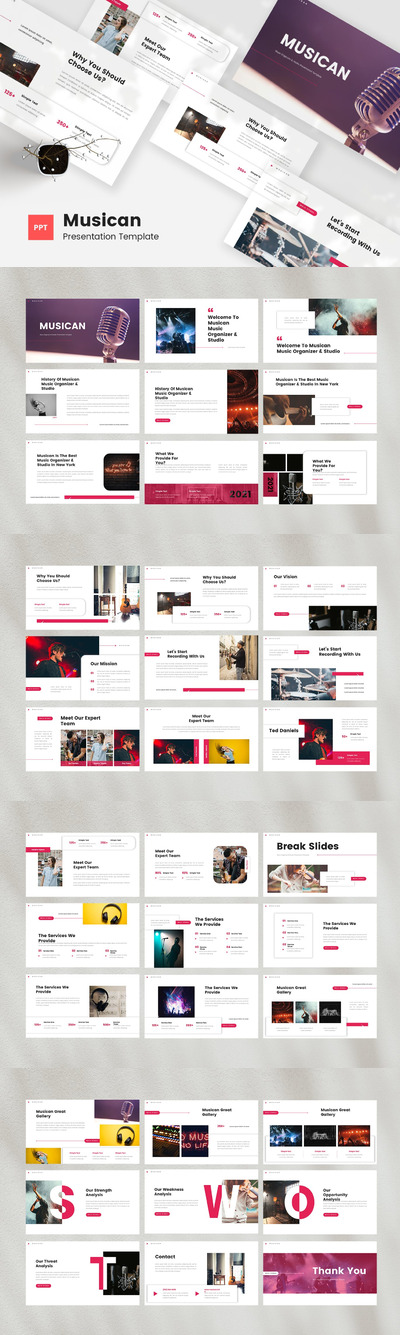 简约高端清新多用途的powerpoint幻灯片演示模板（pptx）