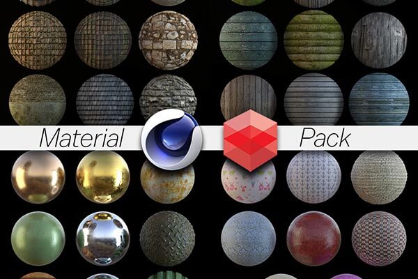 99种粗糙石头肌理 Redshift材质库预设库下载（C4D专用,4.55GB）