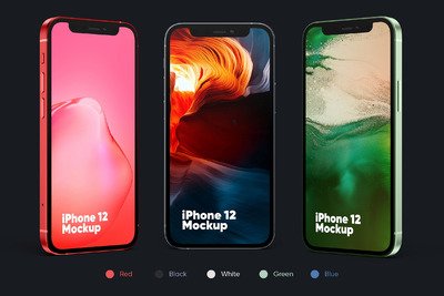 iPhone 12 手机产品样机（PSD）
