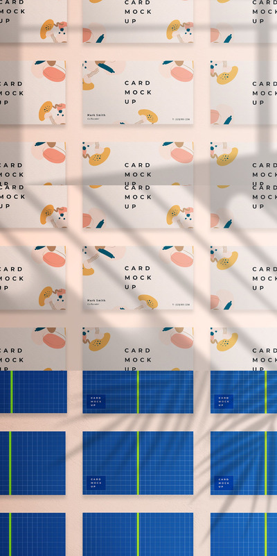 优雅有趣的名片模型(PSD)