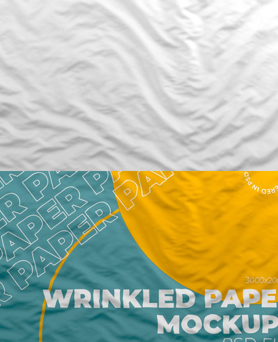 褶皱纸张纹理模型(PSD)