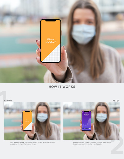 iPhone 12手机展示模型(PSD,PDF)