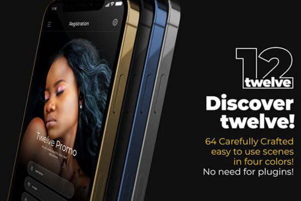 智能手机样机App应用演示促销AE模板[3.08GB,AEP]